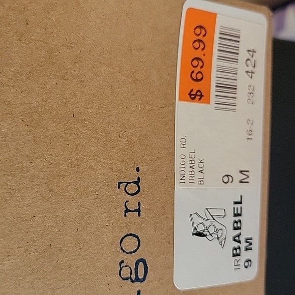 Black, corset tie, heel brand- indigo rd, size 9M , suede - Picture 3 of 7